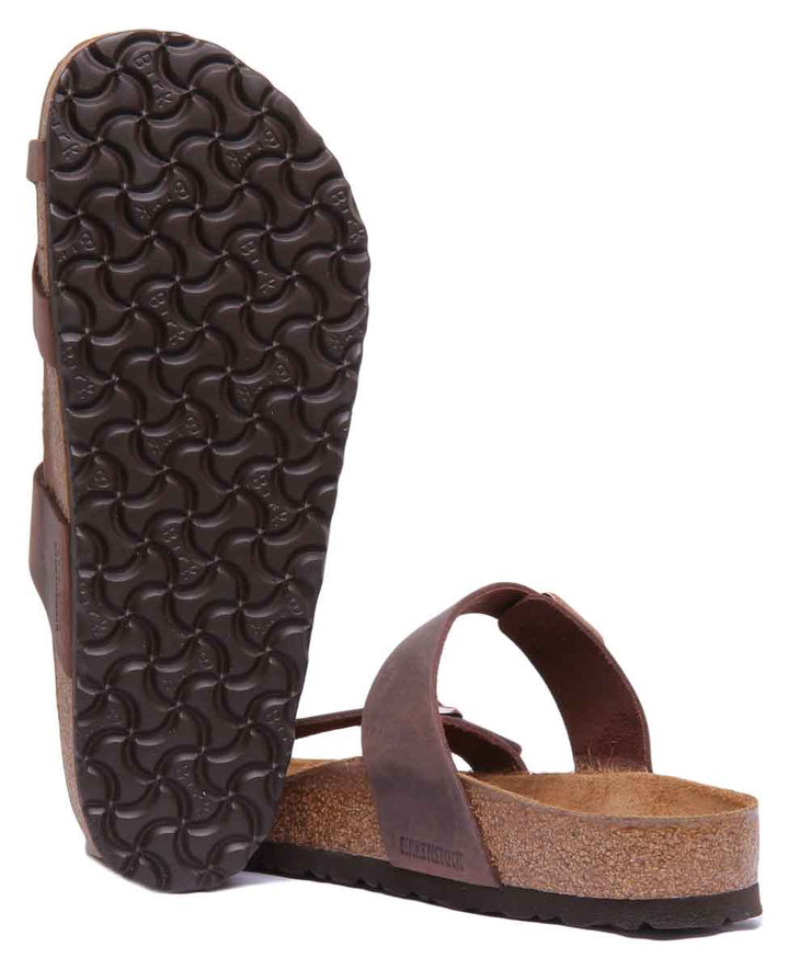Birkenstock Mayari-sandaler | Mörkbrunt äkta läder för kvinnor