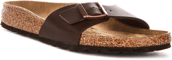 Birkenstock Madrid-sandaler | mörkbrun Birko-Flor för kvinnor – smal passform