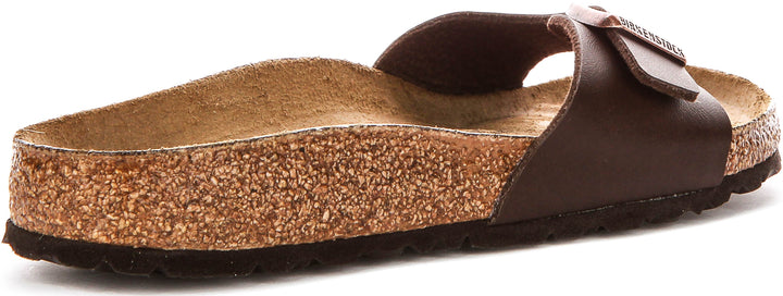 Birkenstock Madrid-sandaler | mörkbrun Birko-Flor för kvinnor – smal passform
