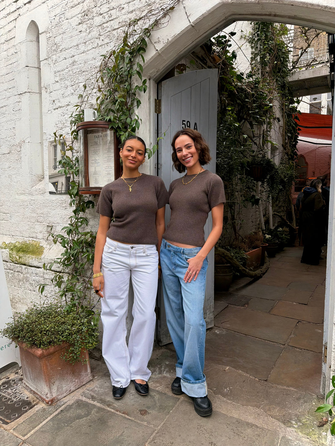 Top en maille Sofie - Marron