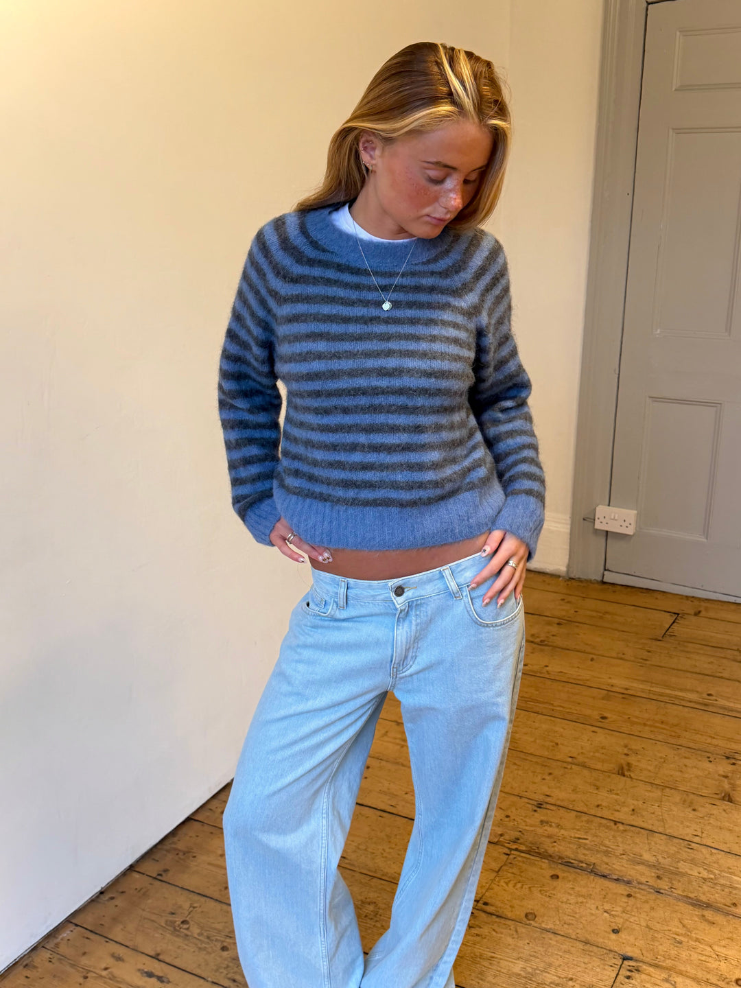 Cara Trui - Blauw & Grijs