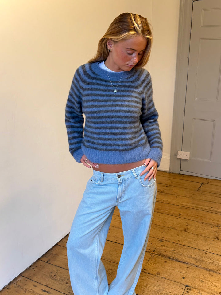 Cara Trui - Blauw & Grijs
