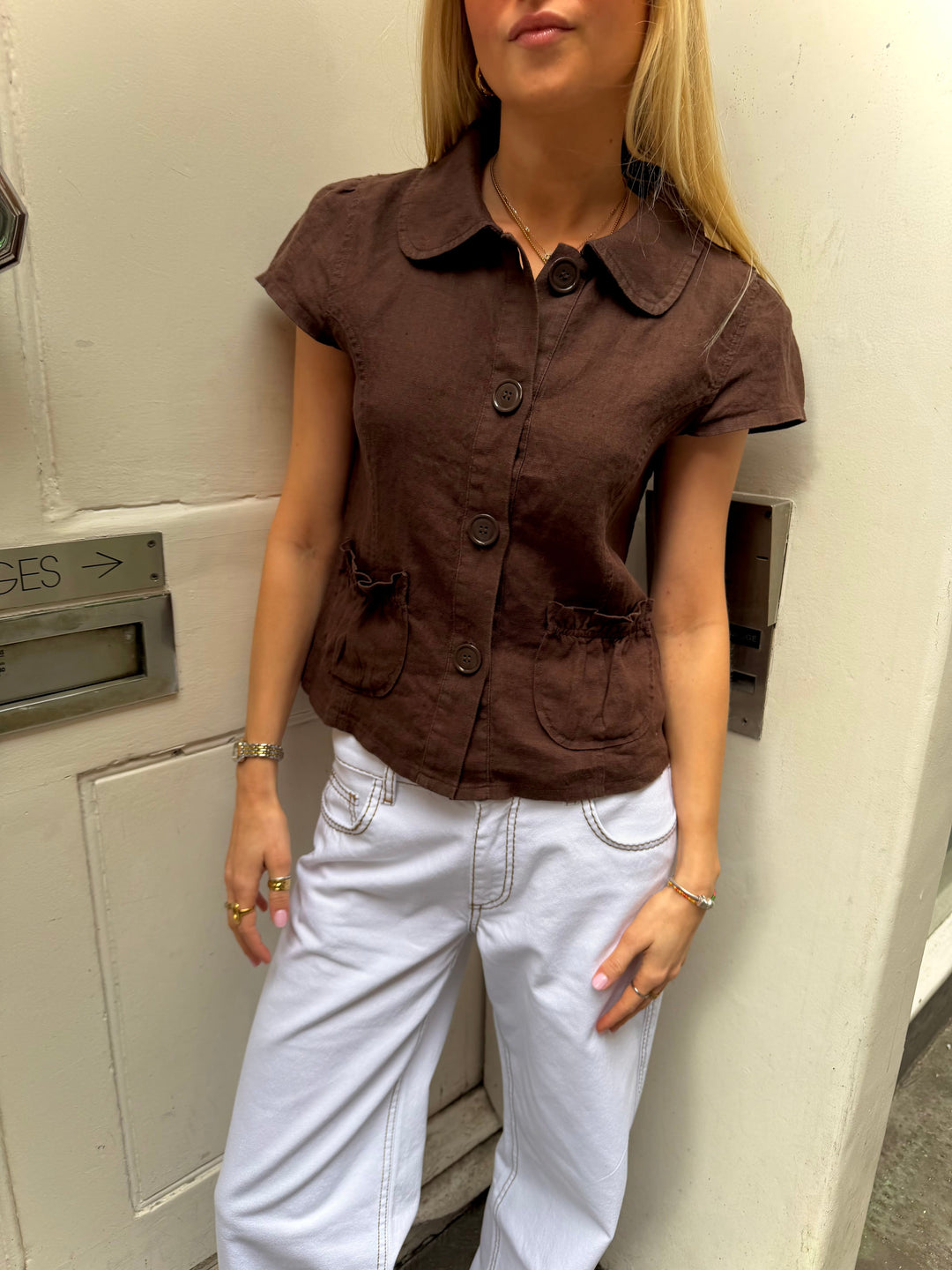 Margot Top - Bruin