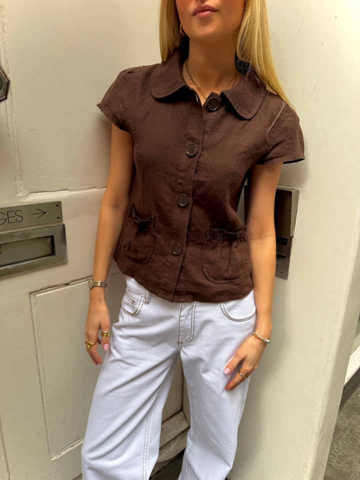 Margot Top - Bruin