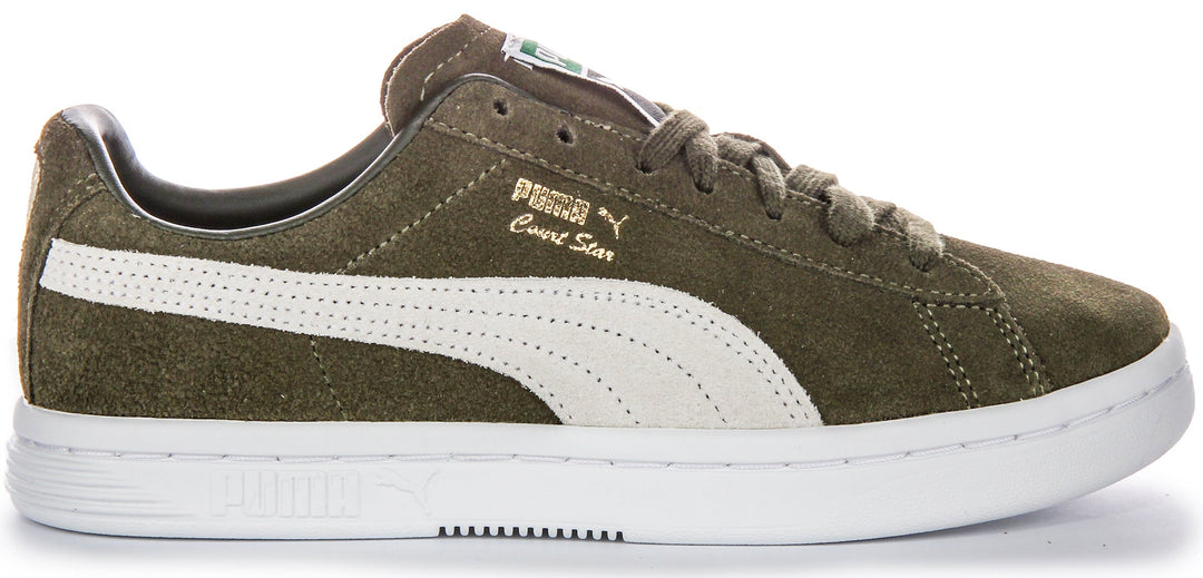 Puma Vintage vardagsskor i grönmocka, skogsgrön