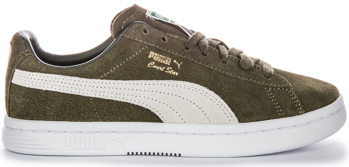 Puma Vintage vardagsskor i grönmocka, skogsgrön