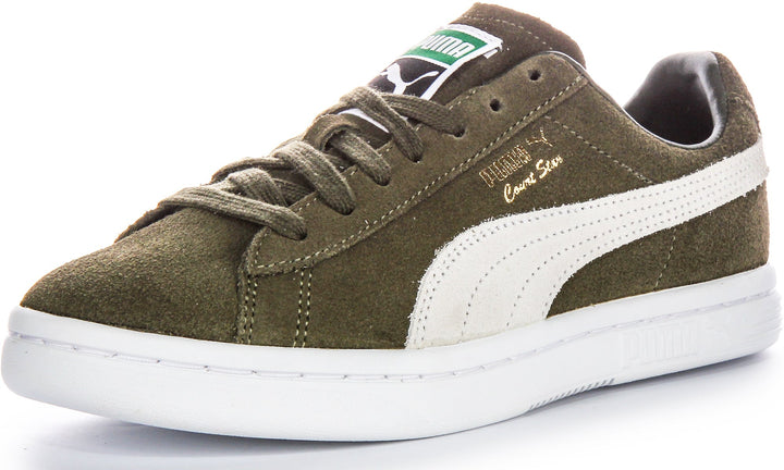 Puma Vintage vardagsskor i grönmocka, skogsgrön
