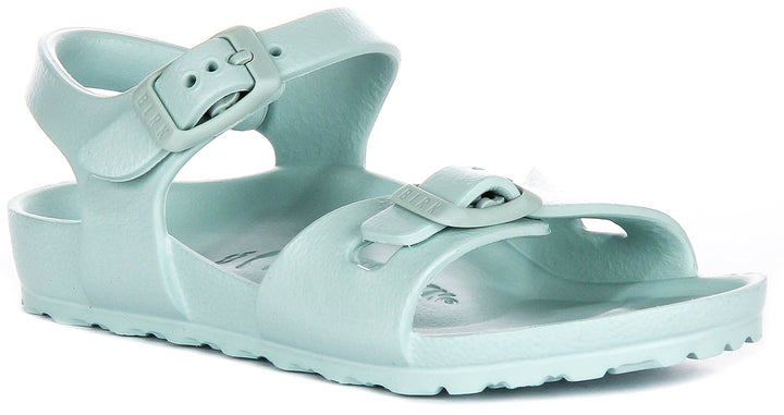 Birkenstock Rio-sandaler | grön EVA för barn – smal passform