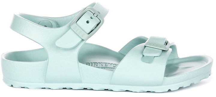 Birkenstock Rio-sandaler | grön EVA för barn – smal passform