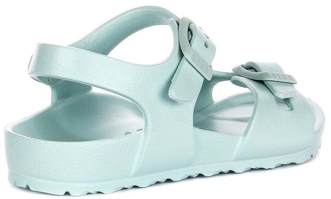 Birkenstock Rio-sandaler | grön EVA för barn – smal passform