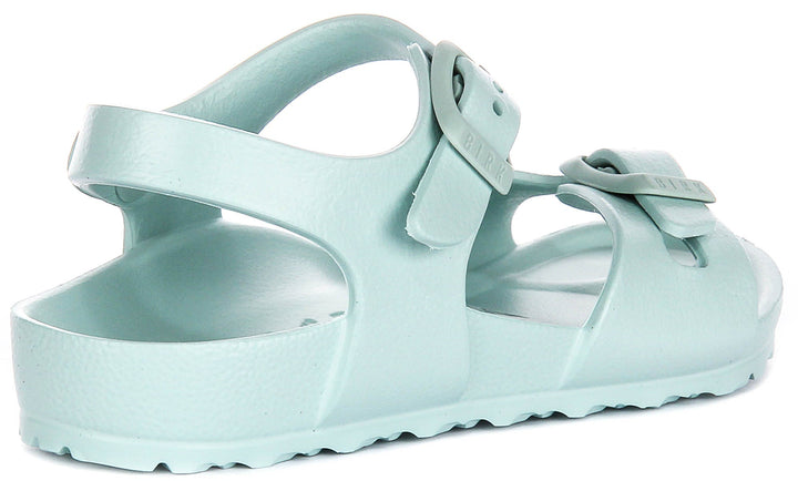 Birkenstock Rio-sandaler | grön EVA för barn – smal passform