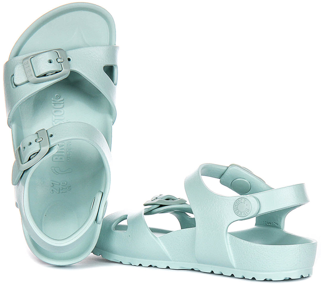 Birkenstock Rio-sandaler | grön EVA för barn – smal passform