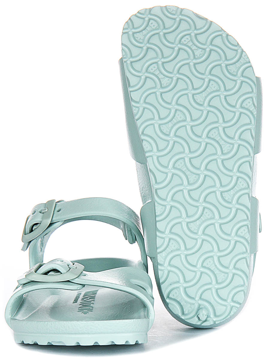 Birkenstock Rio-sandaler | grön EVA för barn – smal passform