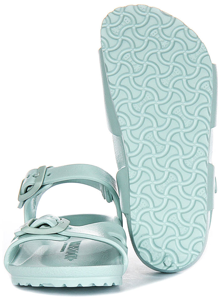 Birkenstock Rio-sandaler | grön EVA för barn – smal passform