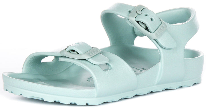 Birkenstock Rio-sandaler | grön EVA för barn – smal passform