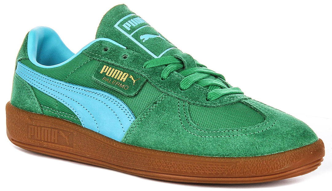 Puma Palermo Vintage en Vert Bleu