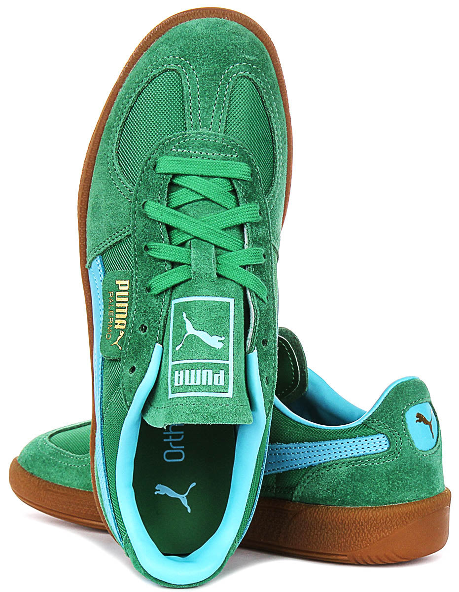 Puma Palermo Vintage en Vert Bleu