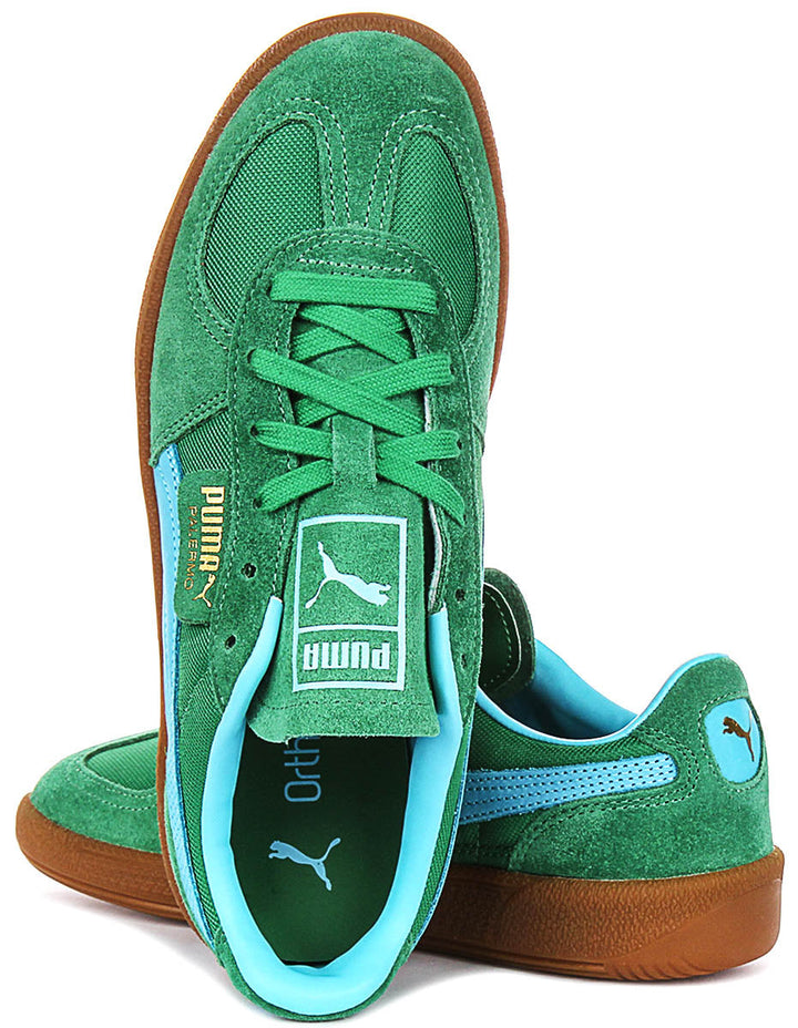 Puma Palermo Vintage en Vert Bleu