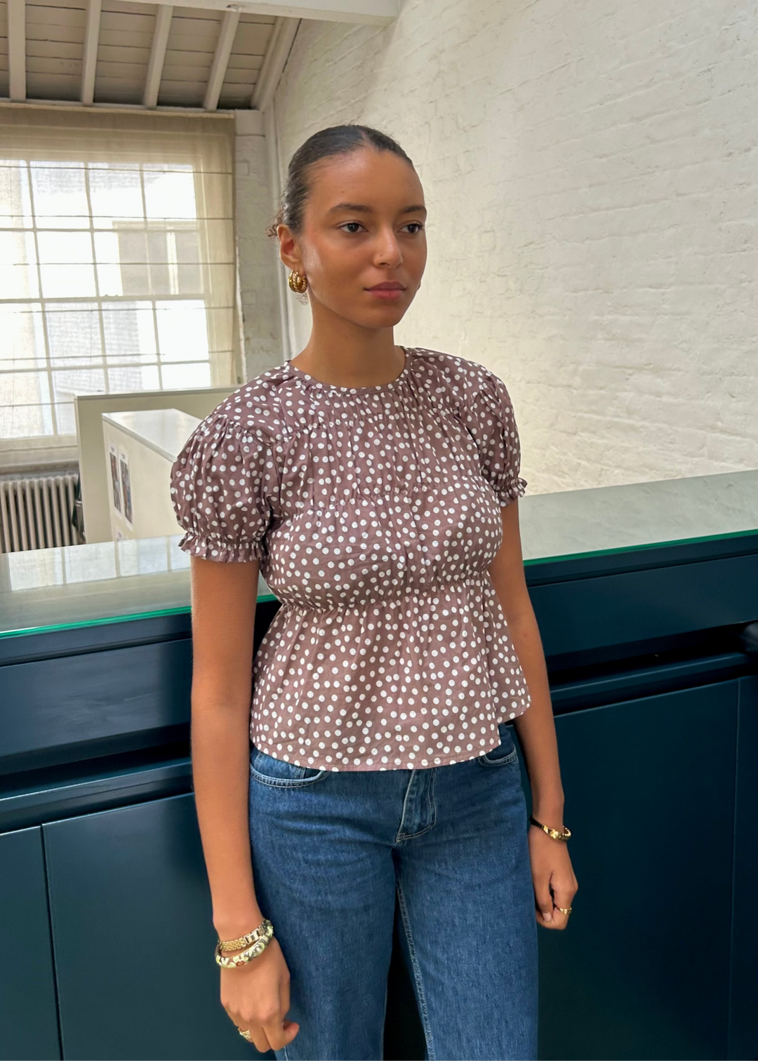 Blouse Etta - Cacao