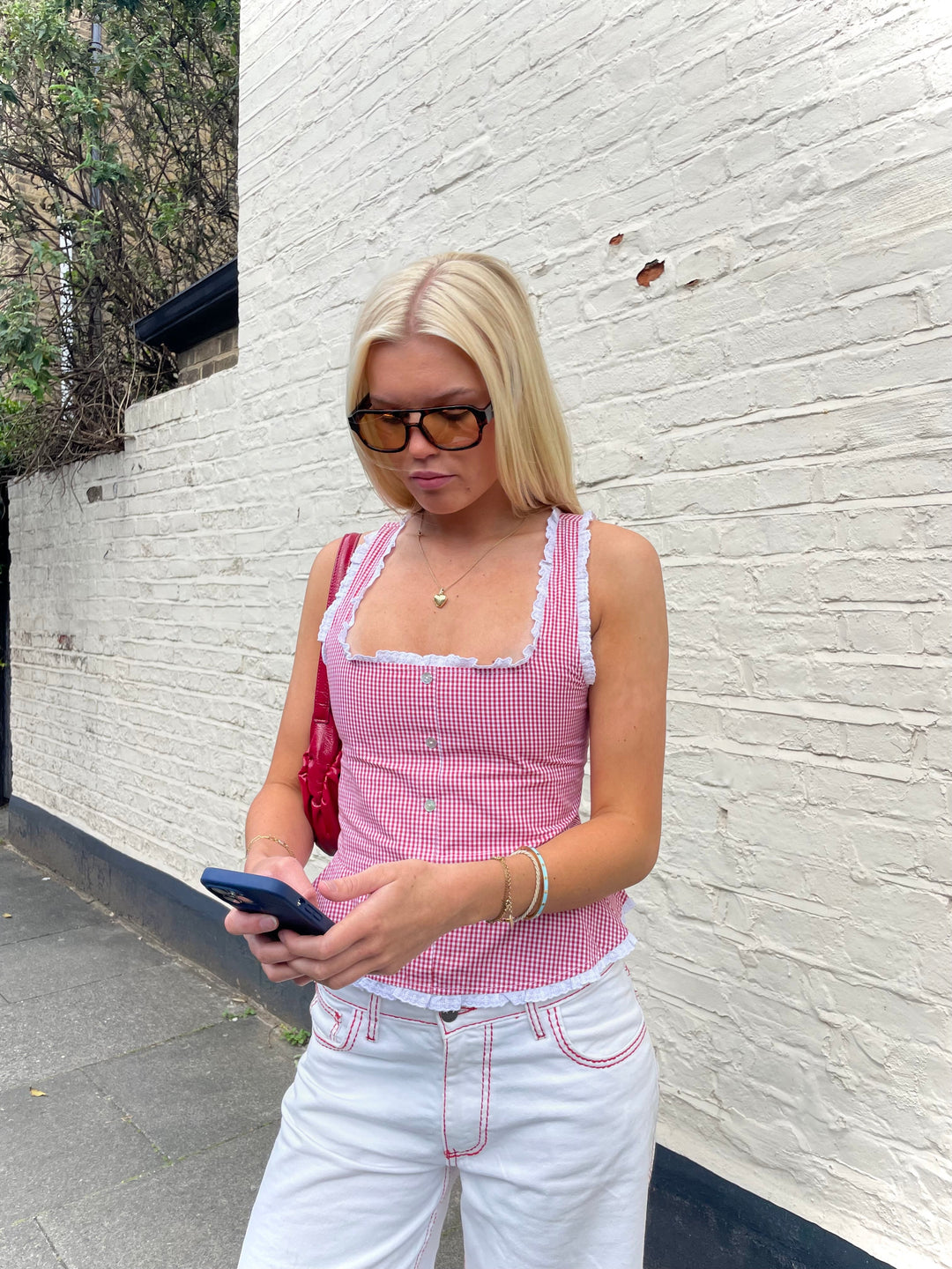 Lola Top - Rode Ruit