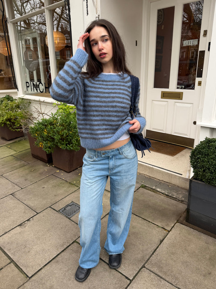 Cara Trui - Blauw & Grijs