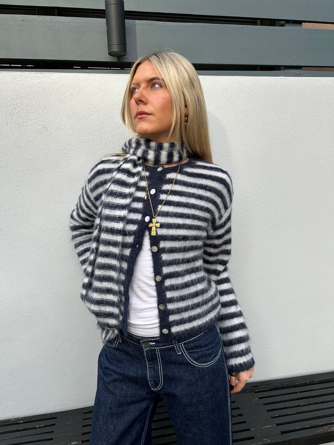 Cardigan Evie - Rayures marine