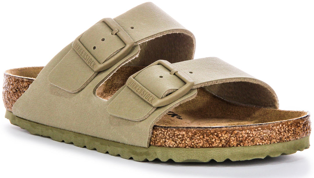 Birkenstock Arizona-sandaler | Khakifärgad Birko-Flor för män och kvinnor