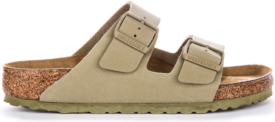 Birkenstock Arizona-sandaler | Khakifärgad Birko-Flor för män och kvinnor