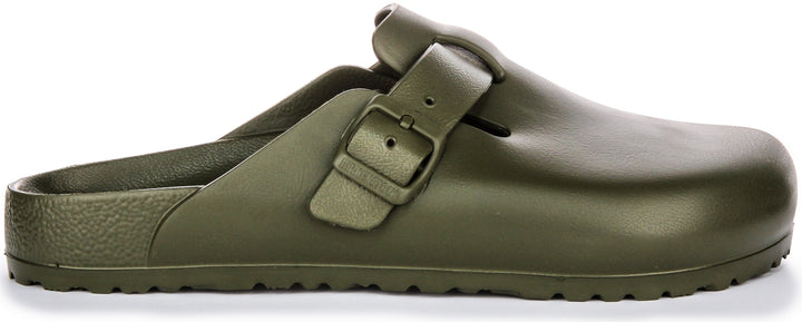 Birkenstock Boston-tofflor | Khakifärgad EVA för män och kvinnor