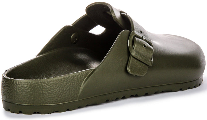 Birkenstock Boston-tofflor | Khakifärgad EVA för män och kvinnor