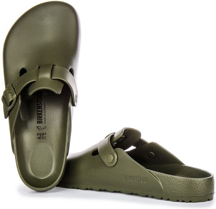 Birkenstock Boston-tofflor | Khakifärgad EVA för män och kvinnor