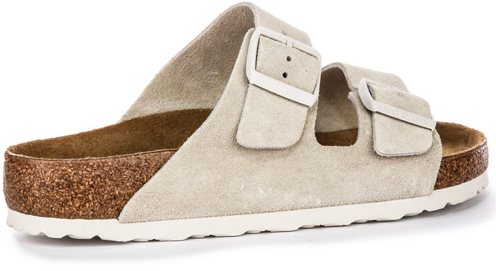 Birkenstock Arizona-sandaler | Ljusgrå Birko-Flor för kvinnor – normal passform