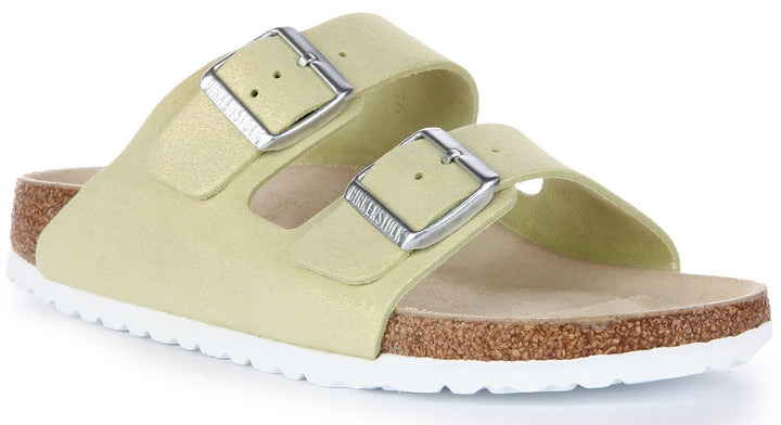 Birkenstock Arizona-sandaler | Ljusgrönt mockaläder för män och kvinnor