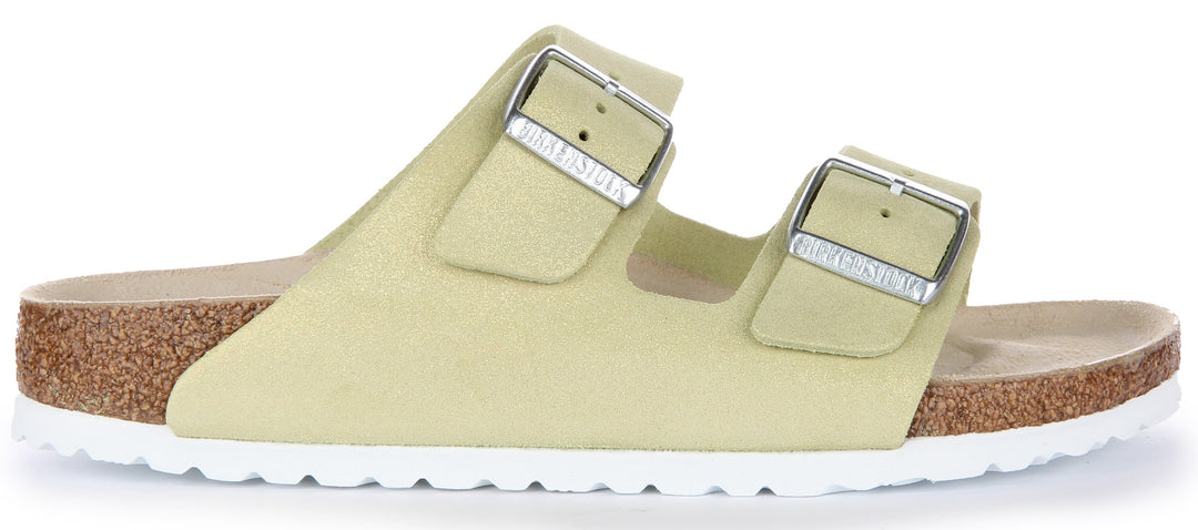 Birkenstock Arizona-sandaler | Ljusgrönt mockaläder för män och kvinnor