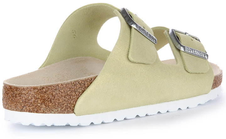 Birkenstock Arizona-sandaler | Ljusgrönt mockaläder för män och kvinnor