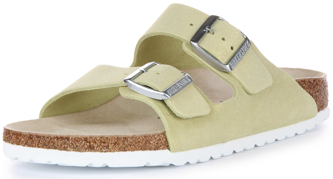 Birkenstock Arizona-sandaler | Ljusgrönt mockaläder för män och kvinnor