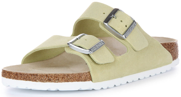 Birkenstock Arizona-sandaler | Ljusgrönt mockaläder för män och kvinnor
