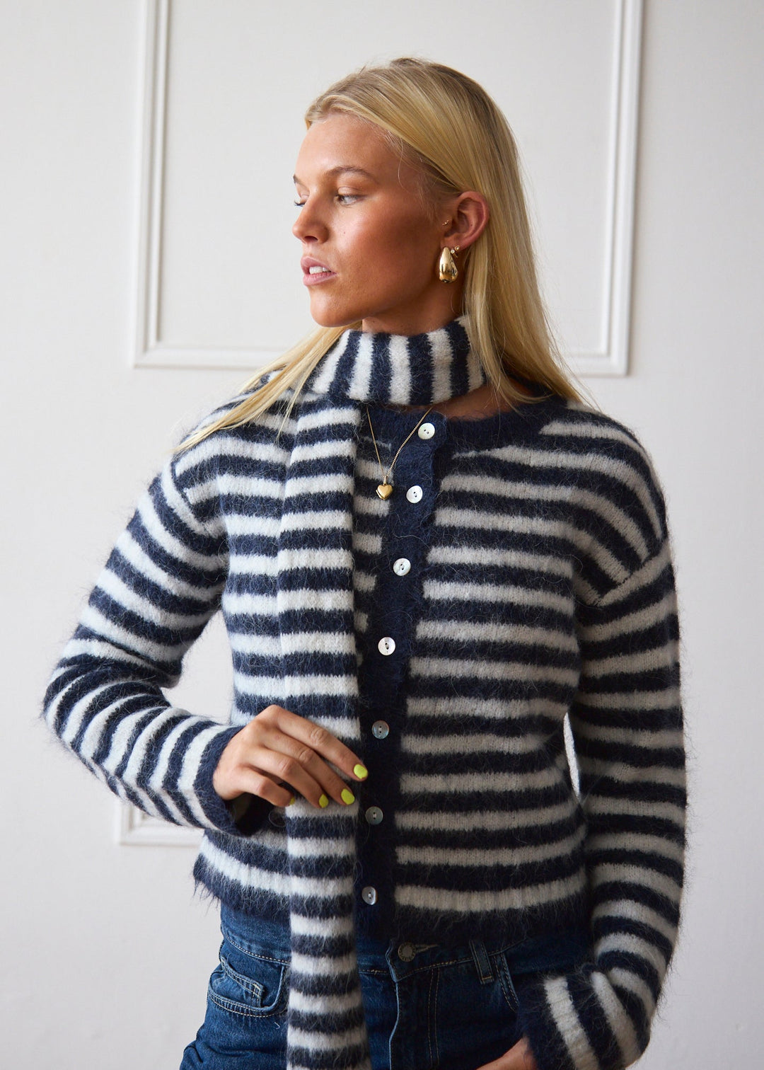 Cardigan Evie - Rayures marine