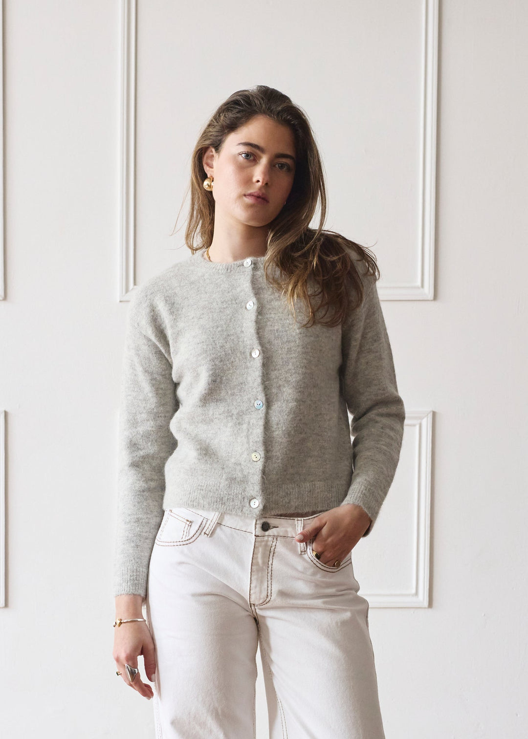 Cardigan Elsa - Gris clair