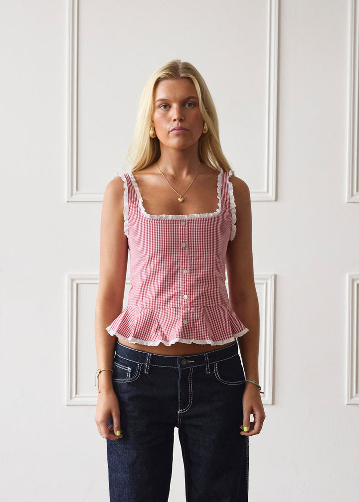 Lola Top - Rode Ruit