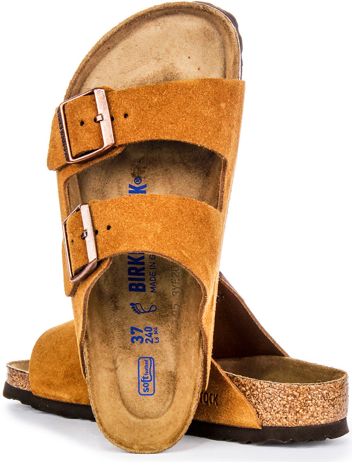 Birkenstock Arizona-sandaler | Minkfärgat mockaläder för kvinnor