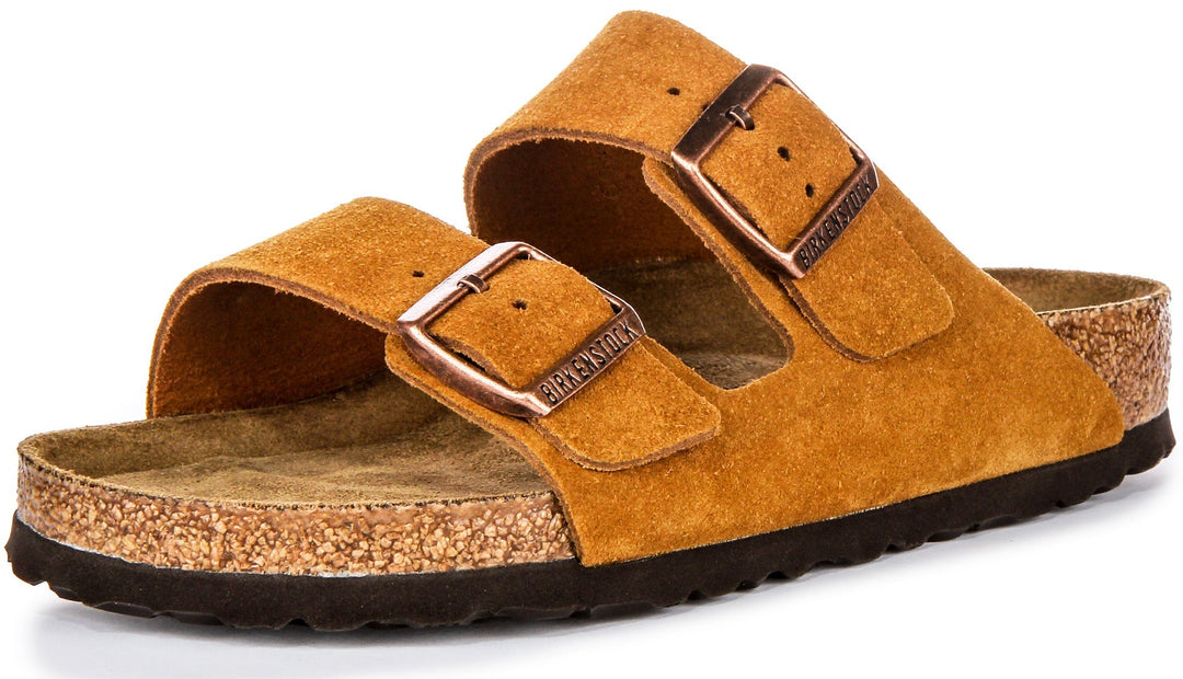 Birkenstock Arizona-sandaler | Minkfärgat mockaläder för kvinnor