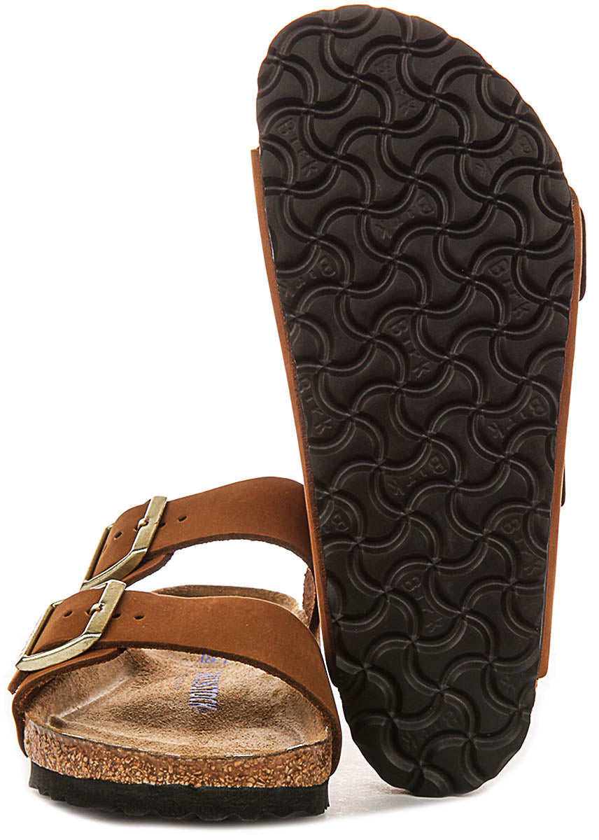 Birkenstock Arizona-sandaler | minkfärgad Birko-Flor för kvinnor – normal passform