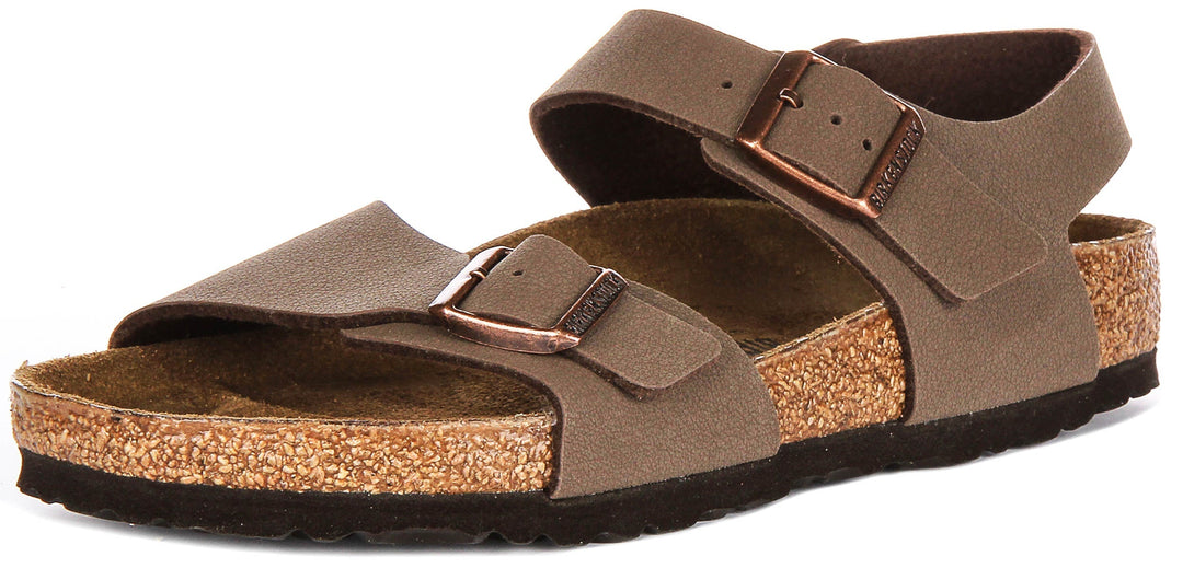 Birkenstock New York schoenen | Mocca Birko-Flor voor kinderen
