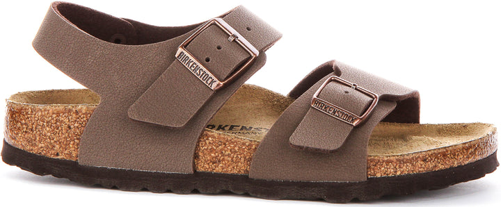 Birkenstock New York-skor | mockabrun Birko-Flor för barn – smal passform