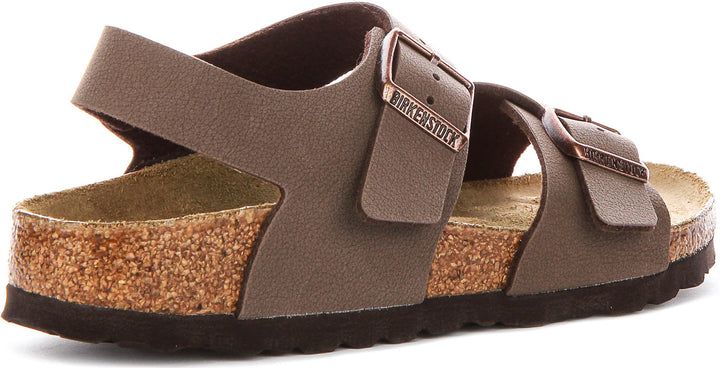 Birkenstock New York-skor | mockabrun Birko-Flor för barn – smal passform