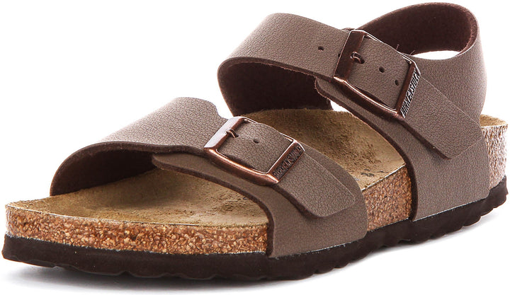 Birkenstock New York-skor | mockabrun Birko-Flor för barn – smal passform