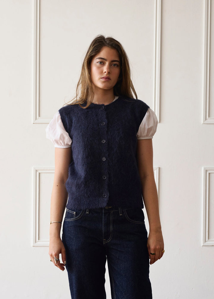Knit Vest - Navy