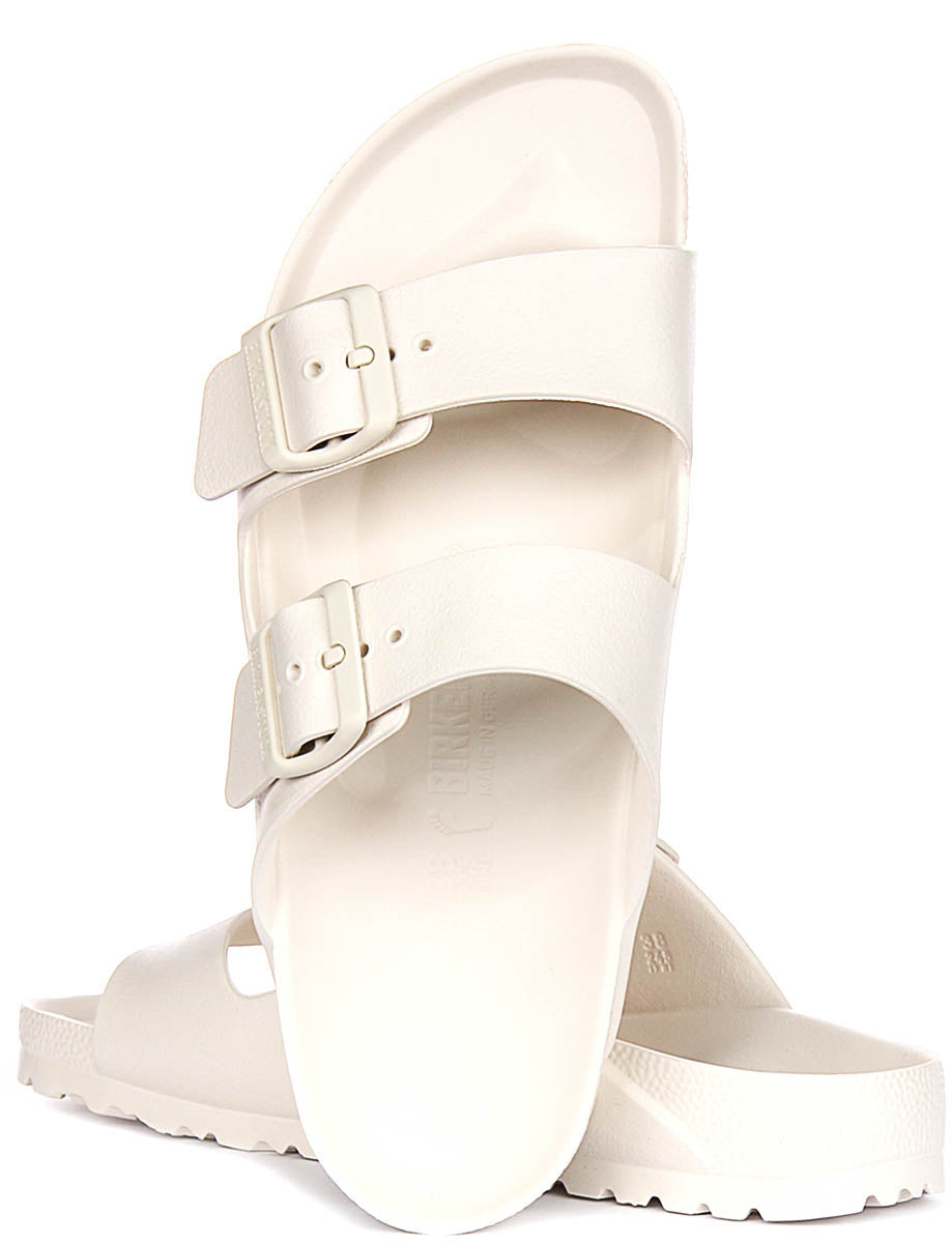 Birkenstock Arizona-sandaler | Benvit EVA för män och kvinnor – smal passform
