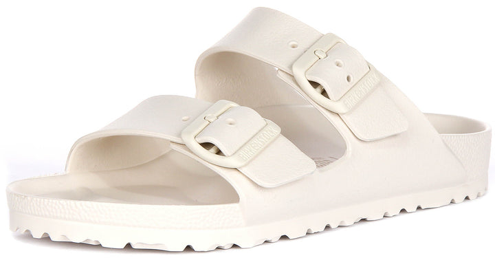 Birkenstock Arizona-sandaler | Benvit EVA för män och kvinnor – smal passform